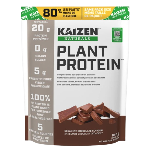 Kaizen Naturals Plant Protein - Decadent Chocolate, 840g