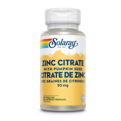 Solaray Zinc Citrate, 60vcap