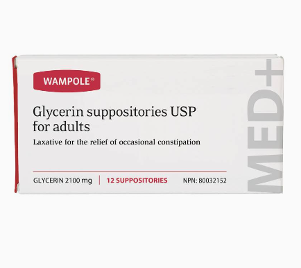 Wampole Glycerin Suppository Adult 2100mg, 96