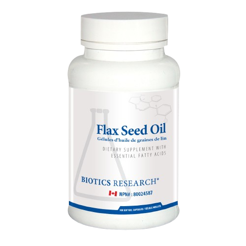 Biotics Research Flax Seed Oil, 100 capsules