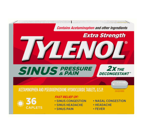 Tylenol Sinus Pressure & Pain, 36 tablet