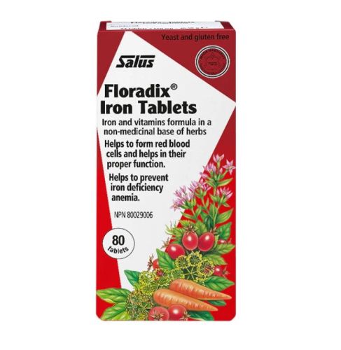 Salus Floradix Iron Tablets, 80's