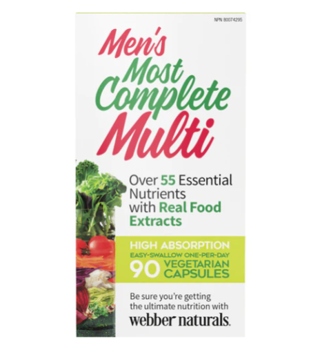 Webber Naturals Most Complete Multi Men, 90 Caps 