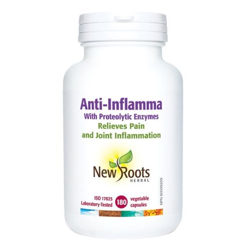 New Roots Herbal Anti-Inflamma With Proteolytic Enzymes, 180 capsules