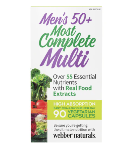 Webber Naturals Most Complete Multi Men 50+, 90 Caps 