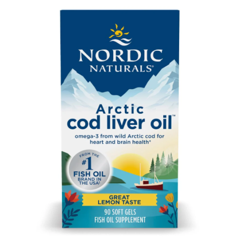 Nordic Naturals Arctic Cod Liver Oil Lemon Caps, 90ct