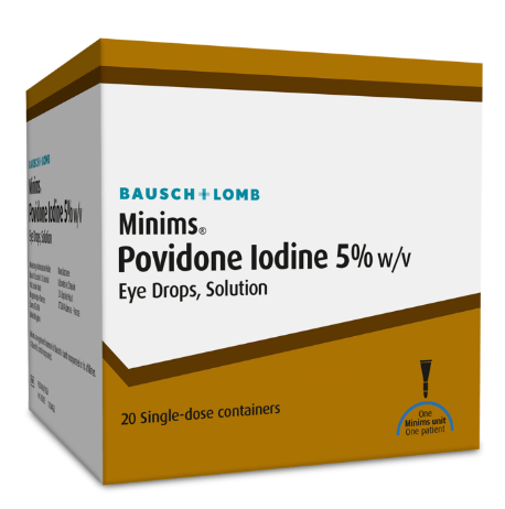 Bausch & Lomb Minims Povidone-Iodine 5%, 20x0.4ml