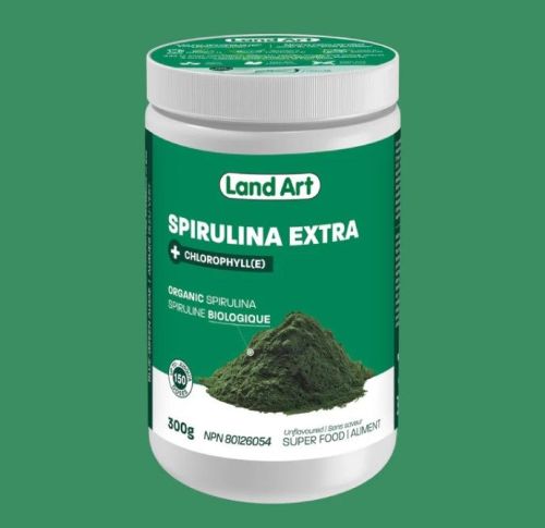 Land Art Spirulina Extra Unflavoured, 300g