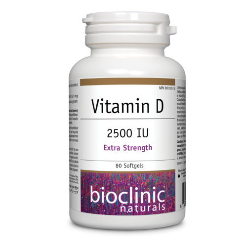 Bioclinic Naturals Vitamin D · 2500 IU, 180 Softgels