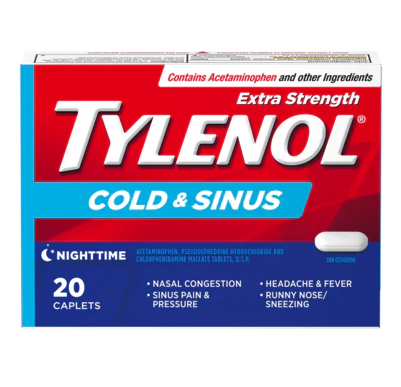 Tylenol Cold&Sinus Night, 20