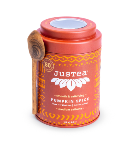  JusTea Pumpkin Spice Tin, 6 x 120g