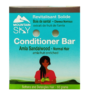 Mountain Sky Conditioner Bar, Amla Sandalwood, Normal Hair, 50g