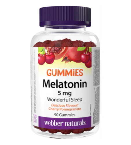 Webber Naturals Melatonin Maximum Strength 5mg Strawberry, 100ml 