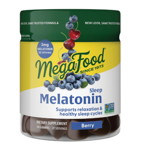 MegaFood Melatonin Berry Good Sleep Gummies - Berry, 54 ct