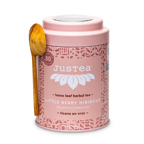 JusTea Herbal Tea - Little Berry Hibiscus, 6 x 90g