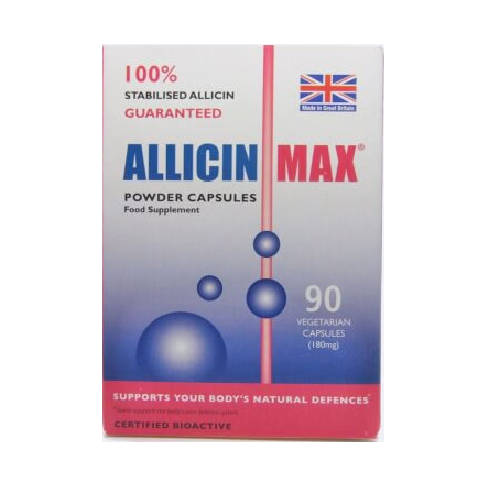 Allimax 100% Stabilized Allicin-180mg, 60 caps