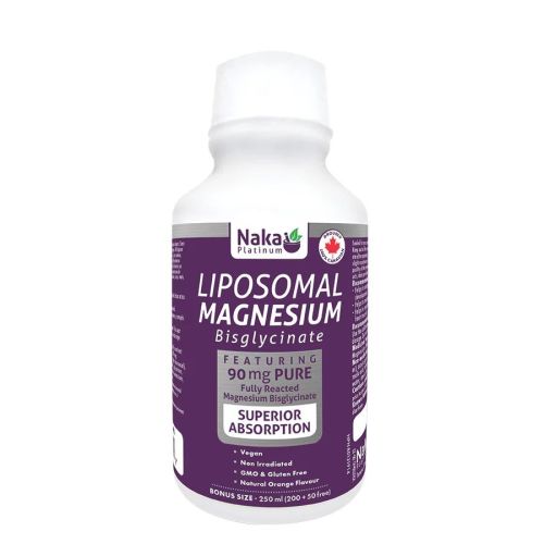 Naka Platinum Liposomal Magnesium Bisglycinate, 250ml