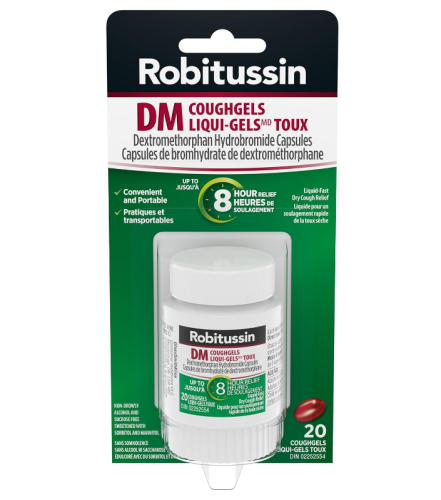 Robitussin Dm Liqui-Gels Cough, 20