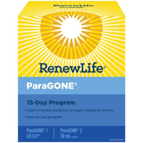 Renew Life® ParaGONE®, 15 Day Anti-Parasite Cleansing Program, 1 Kit