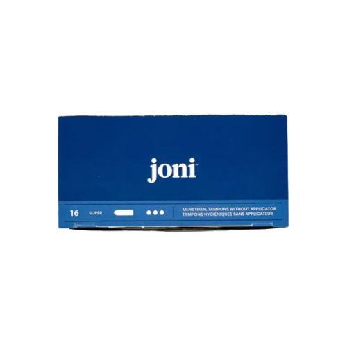Joni Organic Cotton Tampons, Applicator Free, Super (biodegradable), 16ct*