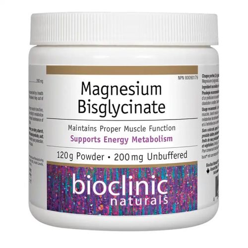 Bioclinic Naturals Magnesium Bisglycinate 200 mg unbuffered, 120 g