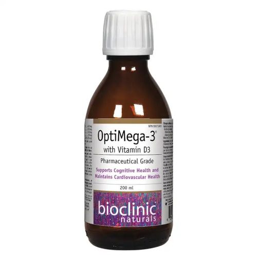 Bioclinic Naturals OptiMega-3® with Vitamin D3, 200 mL