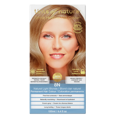Tints of Nature Hair Colour Permanent Natural Light Blonde 8N, 130mL