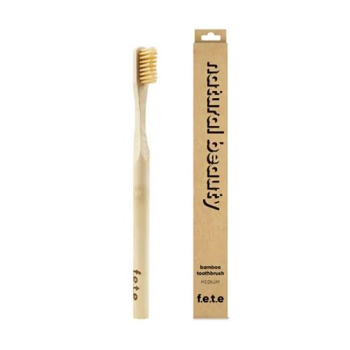 Bamboo Toothbrush Nat Beauty Medium
