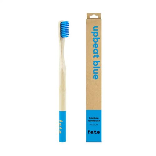Bamboo Toothbrush Upbeat Blue Mediu