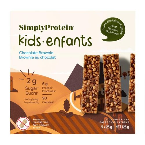 Simply Protein Kids Snack Bar Chocolate Brownie, 5x25g