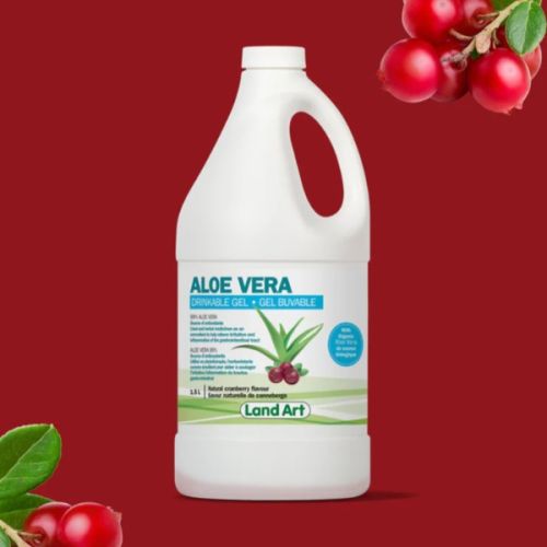 621141001666 Land Art Aloe Vera Gel Cranberry 1.5L