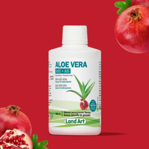 621141002038 Land Art Aloe Vera Pure Juice Pomegranate