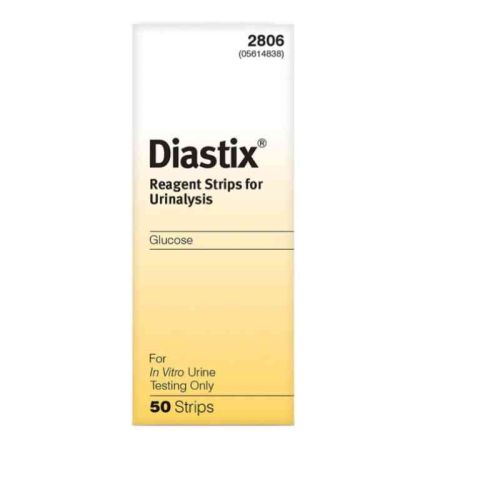 Ascensia Diastix Urine Reagent Strips Glucose Test, 50 Pack
