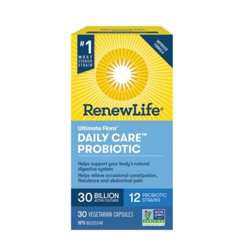 Renew Life Ultimate Flora® Daily Care™ Probiotic, 30 Billion Active Cultures, 30 caps