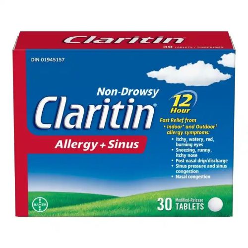 Claritin® Allergy + Sinus 12HR, 30 Tablets