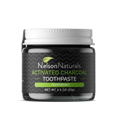 854178000108 Nelson Naturals Activated Charcoal Peppermint, 93 g