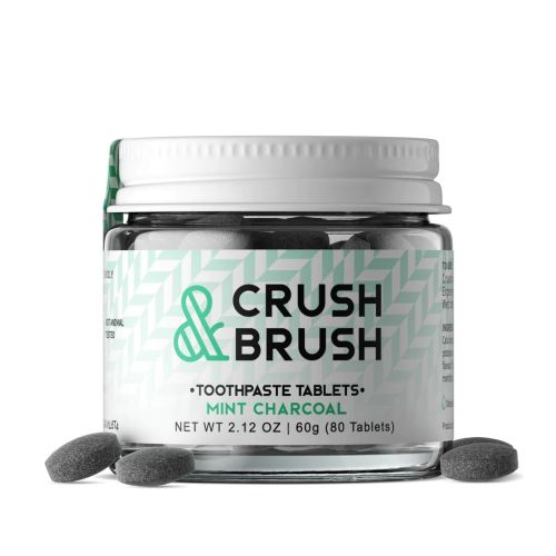 854178000184 Nelson Naturals Crush and Brush - Charcoal, 60 g