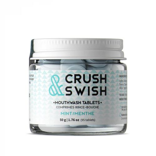 854178000368 Nelson Naturals Crush & Swish Mouthwash Tablets, 50 g