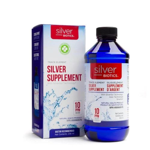 831060001887 Silver Biotics Silver Supplement 10ppm, 236 mL