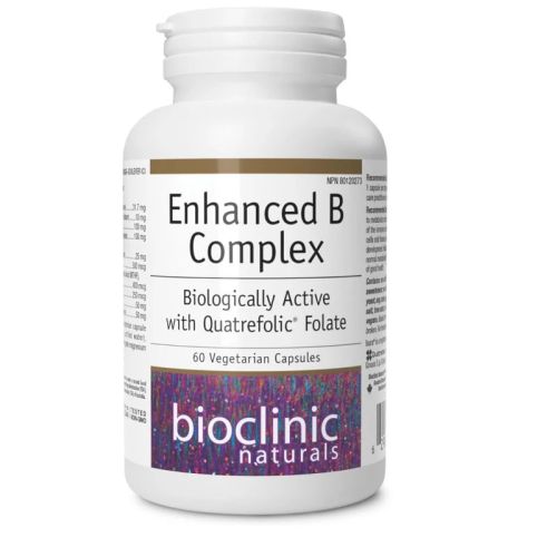 Bioclinic Naturals Enhanced B Complex, 60 Vegetarian Capsules