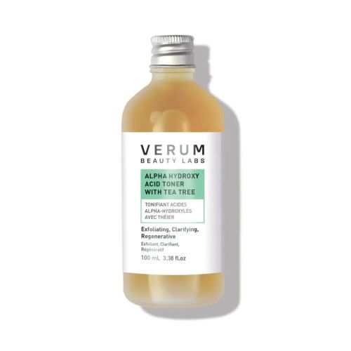 Verum Beauty Labs Alpha Hydroxy Acid Toner with Tea Tree, 100 ml