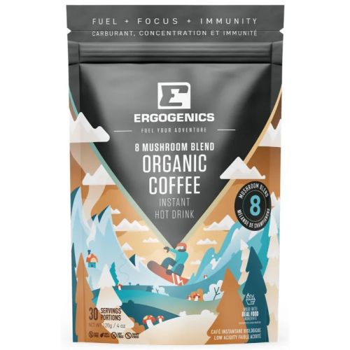 Ergogenics Nutrition 8 Mushroom Blend Organic Coffee, 120g