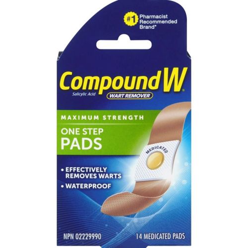 Compound W Maximum Strength One Step Pads, 14 Medicated Pads