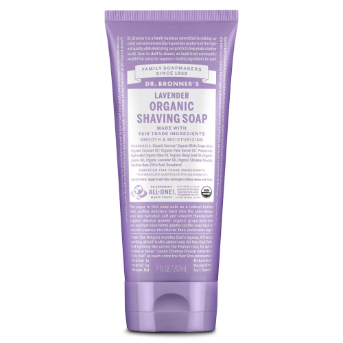 Dr. Bronner's Lavender Organic Shaving Soap, 207ml