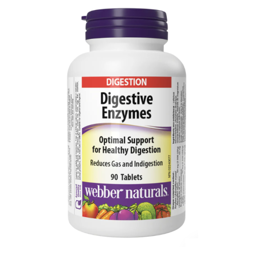 Webber Naturals Digest Enzyme For Protein & Carb, 90 Tb