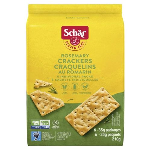 Schar Rosemary Crackers, 210g