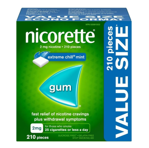 Nicorette Gum 2mg Extem Chill Menthol, 210