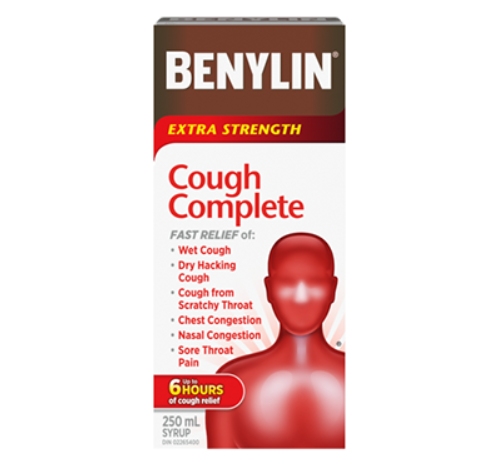 Benylin Syr Dm-D-E Xstrength Cough Complete, 250ml