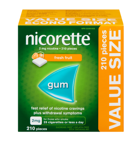 Nicorette Gum 2mg Fresh Frt, 210