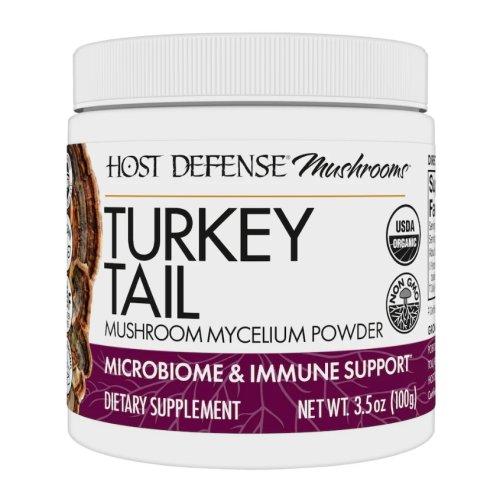 Host Defense Turkey Tail Mushroom Mycelium Powder, 100g